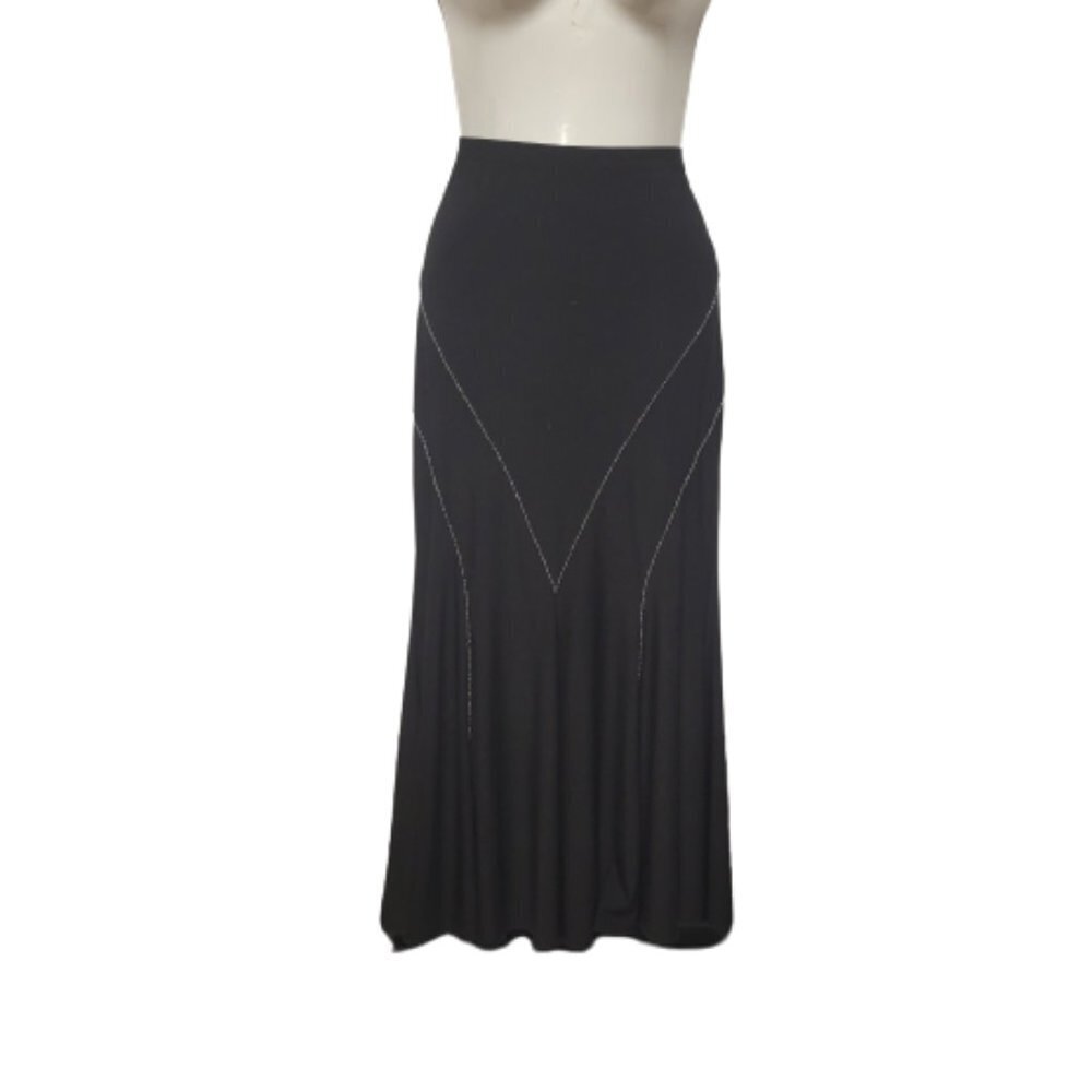 Womens Black Skirt Midi Figure Hugging skirt